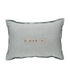 Small Love Cushion Light Blue Check