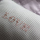 Small Love Cushion Light Blue Check