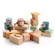 Sebra Wooden Totem Stacking Blocks Wildlife Animals