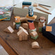 Sebra Wooden Totem Stacking Blocks Wildlife Animals