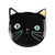 Black Cat Halloween Plates
