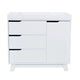 A White Hudson 3-Drawer Changer Dresser