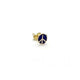 Earrings Peace Navy Blue 1 pc