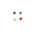 Earrings Peace Navy Blue 1 pc