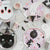 Black Cat Halloween Plates