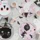 Black Cat Halloween Plates