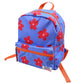 Patterned Backpack Blue Flower