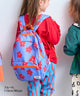 Patterned Backpack Blue Flower