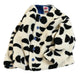 Jacquard Boa Jacket Off White Print