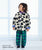 Jacquard Boa Jacket Off White Print