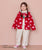 Jacquard Boa Jacket Red Print