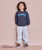 Basic Print Sweatshirt Charcoal