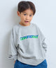 Basic Print Sweatshirt Grey Heather
