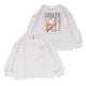 Print Crew Neck Sweatshirt Off White Heather