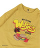Print Crew Neck Sweatshirt Mustard