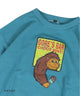 Print Crew Neck Sweatshirt Emerald
