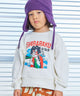 Print Crew Neck Sweatshirt Off White