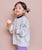 Print Crew Neck Sweatshirt Off White Heather