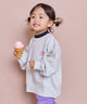 Print Crew Neck Sweatshirt Off White Heather