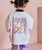 Print Crew Neck Sweatshirt Off White Heather
