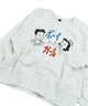 Japanese Print Sweatshirt Off White Heather