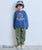 Japanese Print Sweatshirt Navy