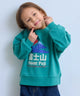 Japanese Print Sweatshirt Emerald