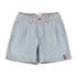 Indigo Stripes Shorts Ecru