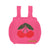 Cherry Knitted Baby Top With Straps Pink
