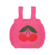 Cherry Knitted Baby Top With Straps Pink