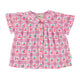 Cherries Peter Pan Collar Baby Shirt Lilac