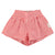 Chekered Shorts Red & Ecru