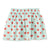 Red Hearts Short Skirt Light Blue