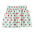 Red Hearts Short Skirt Light Blue