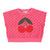 Cherry Sleevless Sweatshirt Pink