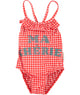 "Ma Chérie" Baby Swimsuit Red Checkered