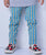 Stretched Patterned Leggings Light Blue Print