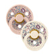 Bibs Liberty 2-Pacifiers Eloise Blush Mix 0/6 m