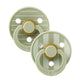 Bibs 2-Pacifiers Studio Pin Sage Mix 6/18 m