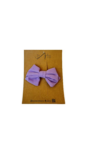 Mini Linen Hairpins Lilac