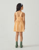 Emily Ruffled Apron Dress With Botanical Embroidery
