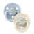 Bibs De Lux 2-Pacifiers Silicone Eloise Baby Blue