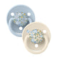 Bibs De Lux 2-Pacifiers Silicone Eloise Baby Blue