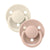 Bibs De Lux 2-Pacifiers Silicone Ivory Blush