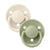 Bibs De Lux 2-Pacifiers Silicone Ivory Sage