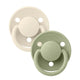 Bibs De Lux 2-Pacifiers Silicone Ivory Sage