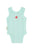 "Peace" Sleevless Baby Bodysuit Light Blue