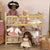 Bunk Bed Pink With Eggshell Bedding