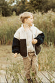 Little Teddy Smiley Jacket Army