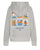 Olaf Hoodie Zip Icon Grey Melange